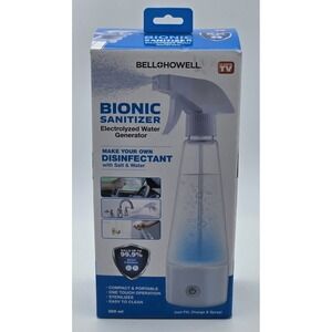 Bell Howell Bionic Sanitizer Electrolyzed Water Generator Just Fill Charge Spray